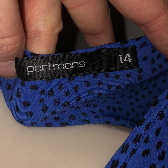 Portmans blue blouse with black dots - Picture 6 of 7